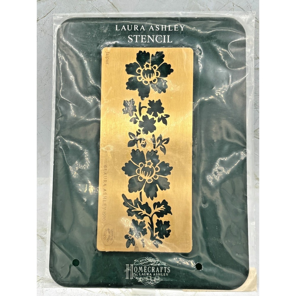 Vintage Laura Ashley Brass Stencil Jaipur 1990 Homecrafts #399444 NEW in Package
